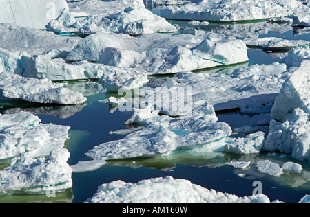 Eisberge, Diskobucht, Jacobshavner Eisfjord, Grönland Stockfoto