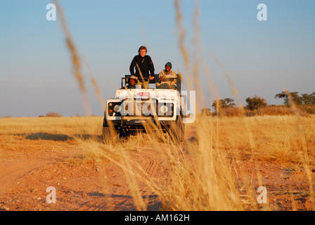 Jeep-Safari Kalahari Anib Lodge, Mariental, Namibia Stockfoto
