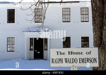 Haus von Waldo US-amerikanischer Schriftsteller und Dichter Concord MA Stockfoto