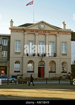 Rathaus Ripon North Yorkshire im Herbst Morgenlicht Stockfoto