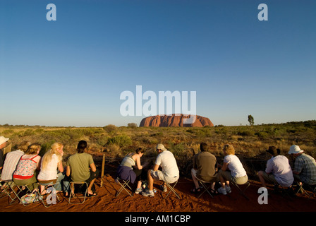 Ayers Rock, Uluru, magischen Felsen der Aborigines, Yulara, Ayers Rock, Northern Territories, Australien, Australien genannt Stockfoto
