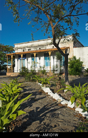 Architektur in der Geisterstadt Ibo Insel, Quirimbas Inseln, Mosambik, Afrika Stockfoto