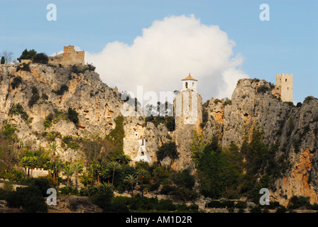 El Castell de Guadalest, Alicante, Spanien Stockfoto