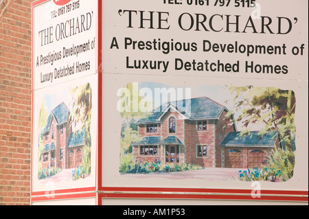Ein Luxus-Neubau-Siedlung in der Nähe von Nelson Lancashire UK Stockfoto