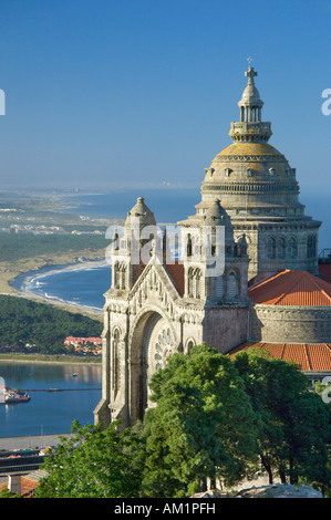 Portugal, Costa Verde, Minho Bezirk, Viana Castelo, das Heiligtum oder Basilika Santa Luzia Stockfoto