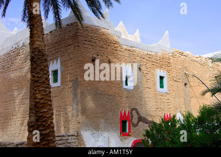 Traditionelles Haus in der alten Stadt von Ghadames, UNESCO-Welterbe, Libyen Stockfoto