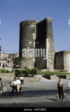 Geographie/Reise, Aserbaidschan, Baku, Gebäude, Maiden Tower, erbaut: 11. Jahrhundert, Außenansicht, Stockfoto