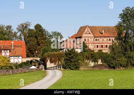 Unsleben Schloss, Rhön-Grabfeld, Franken, Bayern, Deutschland Stockfoto