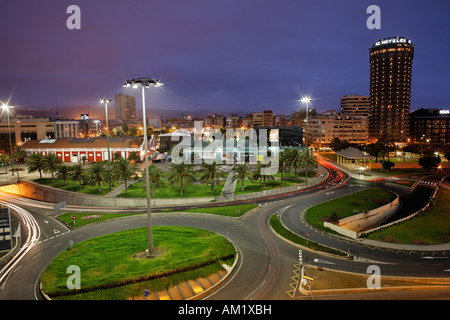 Parque de Santa Catalina, Blick vom Einkaufszentrum El Muelle, Las Palmas de Gran Canaria, Spanien Stockfoto