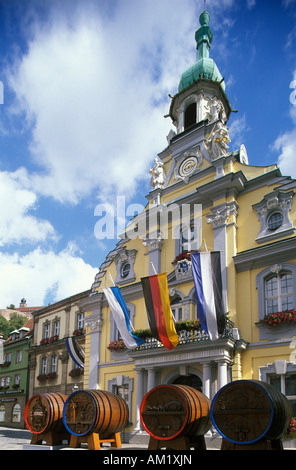 Rathaus in Kulmbach, Franken, Bayern, Deutschland Stockfoto