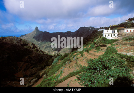 Anaga-Gebirge, Las Carboneras, Roque del Taborno, Teneriffa, Kanarische Inseln, Spanien Stockfoto