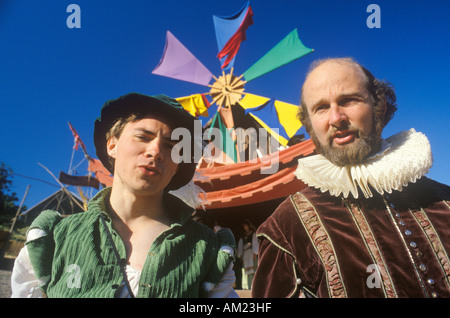 Zwei Akteure an der Renaissance Faire Agoura California Stockfoto