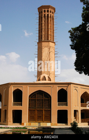 WINDCATCHER Dowlat-Abad-Garten in YAZD, Iran Stockfoto