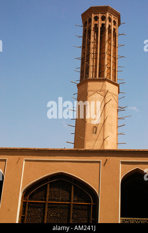 WINDCATCHER Dowlat-Abad-Garten in YAZD, Iran Stockfoto