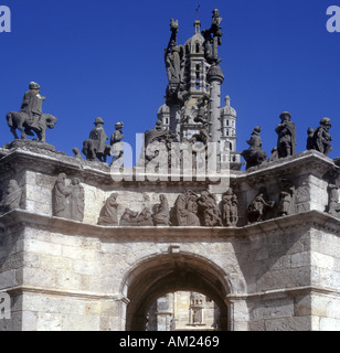 Frankreich-Pfarrei schließt Enclos Paroissial Pleyben finistere Stockfoto