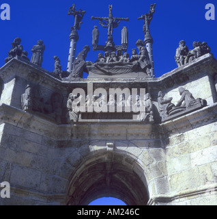 Frankreich-Pfarrei schließt Enclos Paroissial Pleyben finistere Stockfoto