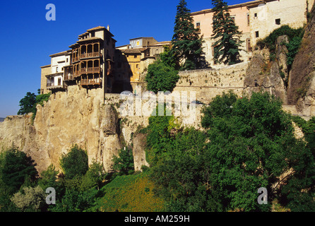 Hängende Haus CUENCA Castilla La Mancha Spanien Stockfoto