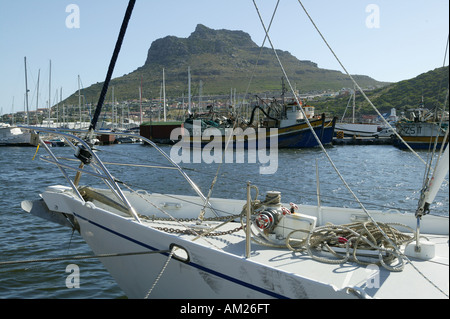 Fischerei-Hafen, Hout Bay, Kapstadt, Westkap, Südafrika Stockfoto