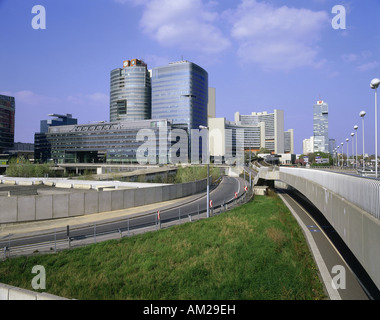 Geographie/Reisen, Österreich, Wien, Cityviews/Stadtansichten, mehrstöckiges Gebäude, Vienna International Center (UNO-City), Donau-City, Additional-Rights - Clearance-Info - Not-Available Stockfoto