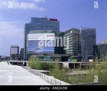 Geographie/Reisen, Österreich, Wien, Cityviews/Stadtansichten, mehrstöckiges Gebäude, Vienna International Center (UNO-City), Donau-City, Additional-Rights - Clearance-Info - Not-Available Stockfoto