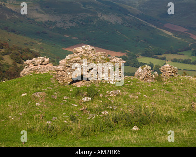 Blick vom Castell Dinas in den Pengenffordd pass Black Mountains Brecon Beacons National Park Wales UK Stockfoto