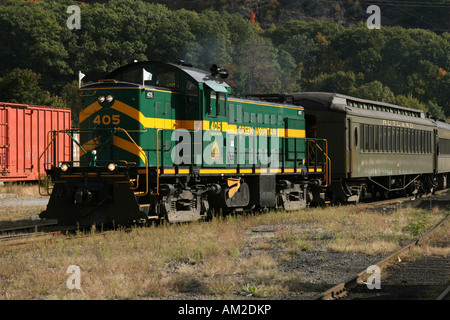 Green Mountain Flyer touristischen Zug Bellows Falls Vermont VT USA Stockfoto