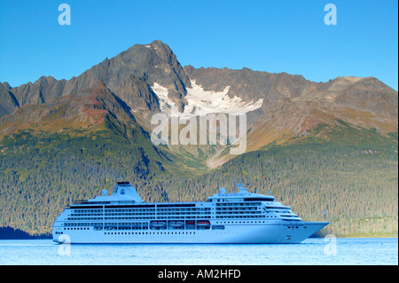 Seven Seas Mariner in Auferstehung Bay Seward Alaska Schiff der Radisson Seven Seas Cruises Stockfoto