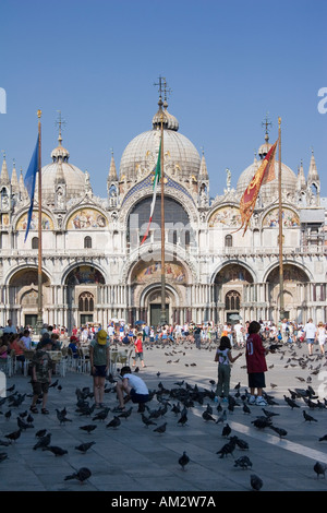 Basilika San Marco in der Piazza San Marco Venedig Italien Stockfoto