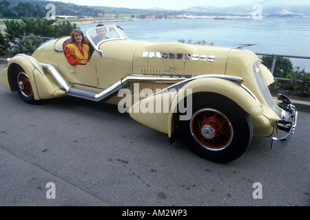 Ein 6 Bugatti Royales beim 35. jährliche Concours D Elegance-Wettbewerb in Carmel CA Stockfoto