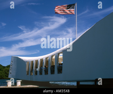 USA. Hawaii. Oahu. Pearl Harbor. Arizona-Denkmal. Stockfoto