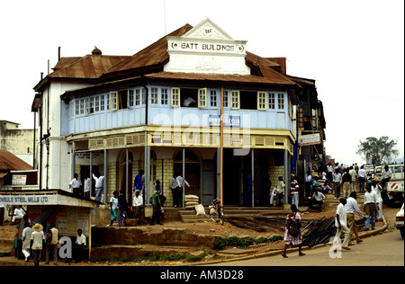 Belebten Straßenecke Kampala Stockfoto