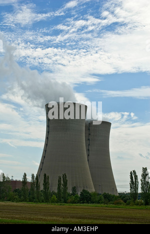 Kernkraftwerk Grafenrheinfeld, Grafenrheinfeld, untere Franken, Bayern, Deutschland Stockfoto