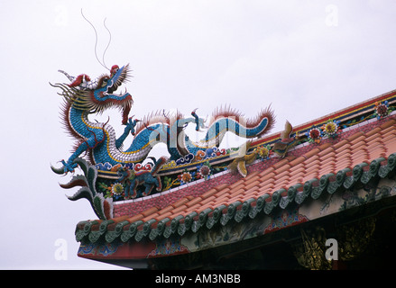 Dragon-Dach-Ornament Stockfoto