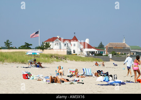 Strand von Narragansett, Rhode Island Stockfoto