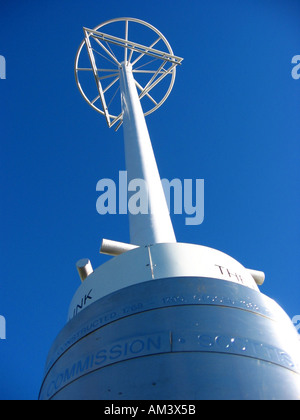 Denkmal am Bowling Harbour und Becken auf dem Fluss Clyde-Glasgow Stockfoto