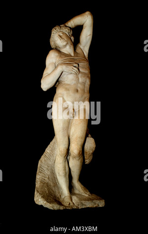 Captive rebellious Slave 1513-15 Grab von Papst Julius II. 1443 1513 von Michelangelo Buonarroti 1475-1564 italienische Bildhauer Italien Stockfoto