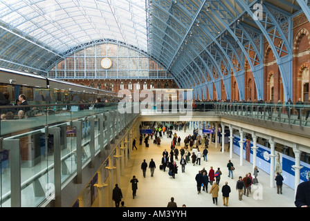 St Pancras International Eurostar-Bahnhof in london Stockfoto