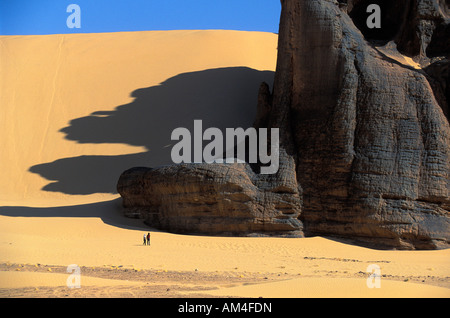 Algerien, Sahara, Tassili Hoggar (Ahaggar Berge), Zinn Akachaker Stockfoto