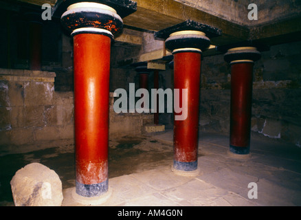 Crete Griechenland Knossos Freitreppe Stockfoto