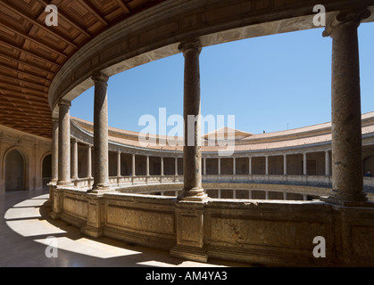 Obere Galerie, Palacio de Carlos V, Alhambra, Granada, Andalusien, Spanien Stockfoto