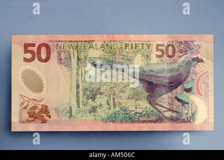 50 Dollar-Schein aus Neuseeland Stockfoto