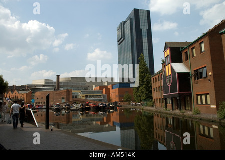 Kai, Hyatt Hotel und Gas Street Basin, Birmingham Stockfoto