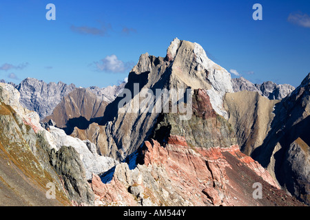 Bergkulisse Lechtal Tirol Österreich Europa Stockfoto