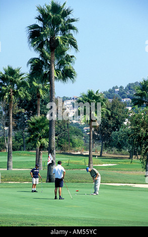Costa Blanca Golfplatz Stockfoto