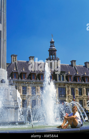 Frankreich-Lille-Place du General de Gaulle Stockfoto