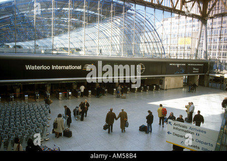 Großbritannien, England, London, Waterloo Eurostar Bahnhof (historisches Bild) Stockfoto