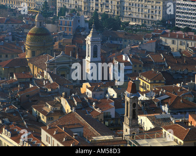 Frankreich Französisch Riviera Nizza von Colline du Chateau Stockfoto