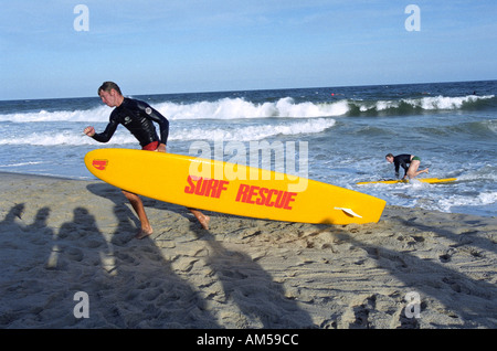 East Hampton NY 071901 Rettungsschwimmer Turnier am Hauptstrand in East Hampton NY Gordon M Grant Foto Stockfoto