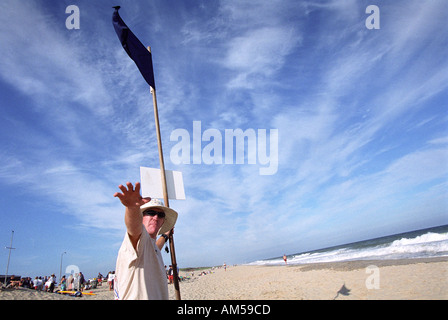 East Hampton NY 071901 Rettungsschwimmer Turnier am Hauptstrand in East Hampton NY Gordon M Grant Foto Stockfoto