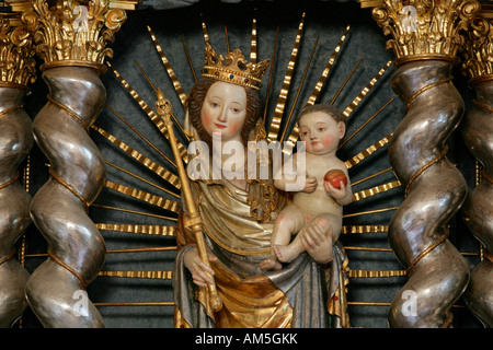 Madonna von Puerten, Übernahme von Mary Kirche der Wallfahrt, Puerten, Oberbayern, Deutschland Stockfoto